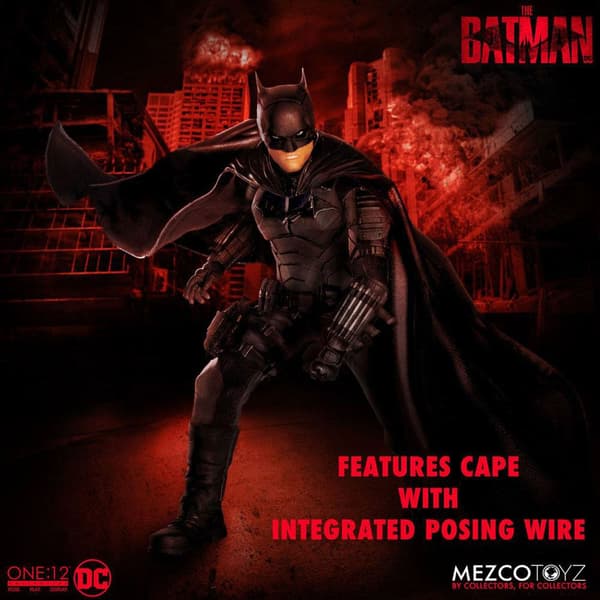 Mezco Toys Batman 1/12 The Batman Dc Comics -hahmo 17 Cm