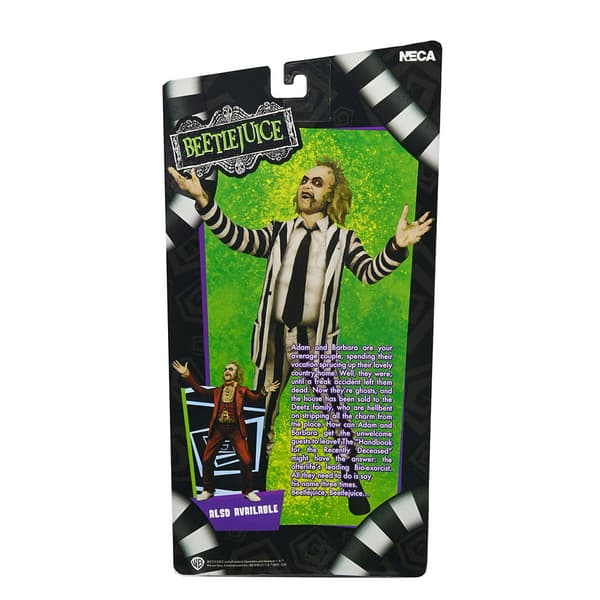 Neca Beetlejuice 1988 Action Beetlejuice Black And White Striped Suit 18 Cm Figur
