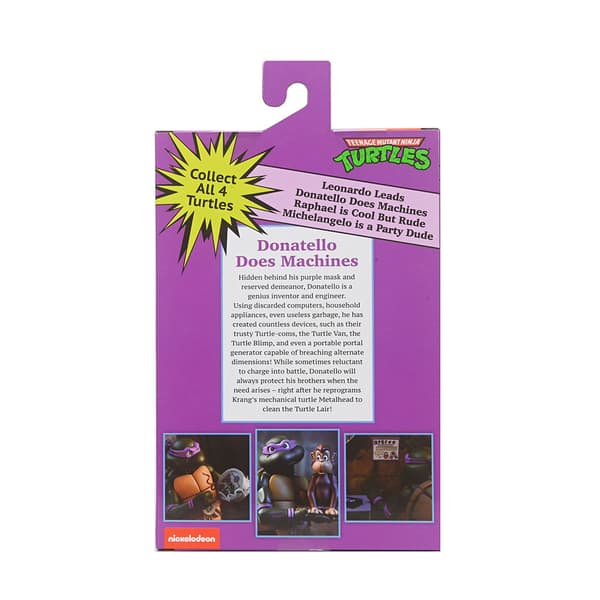 Neca Teenage Mutant Ninja Turtles Cartoon Action Ultimate Donatello Vhs 18 Cm Figur