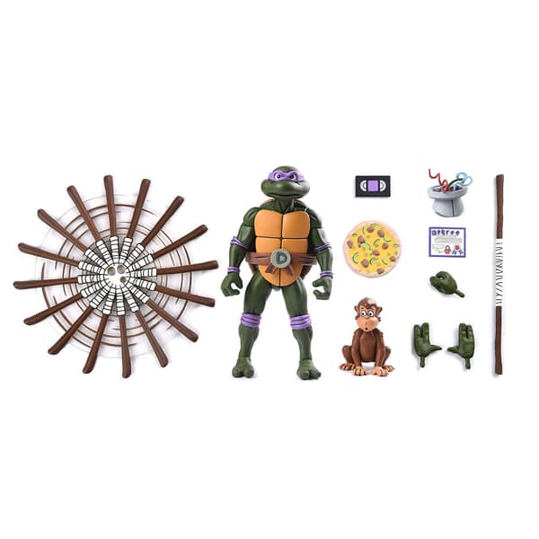 Neca Teenage Mutant Ninja Turtles Cartoon Action Ultimate Donatello Vhs 18 Cm Figur