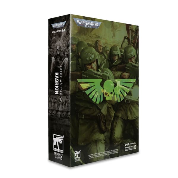 Mcfarlane Warhammer 40000 Wv9 Astra Militarum Karskin -hahmo 18 Cm