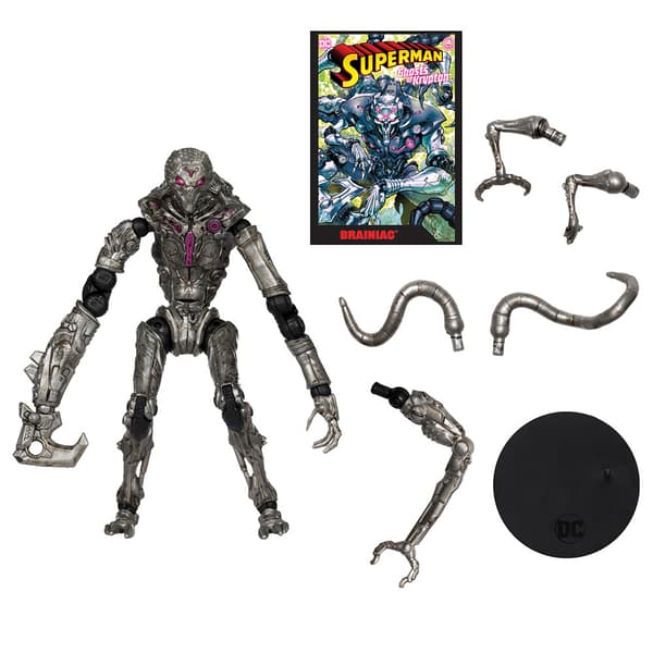 Mcfarlane Dc Brainiac Gold Edition Med Tegneseriefigur 18 Cm