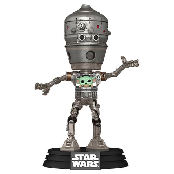 Funko Pop Deluxe Star Wars The Mandalorian Ig-12 Med Grogu