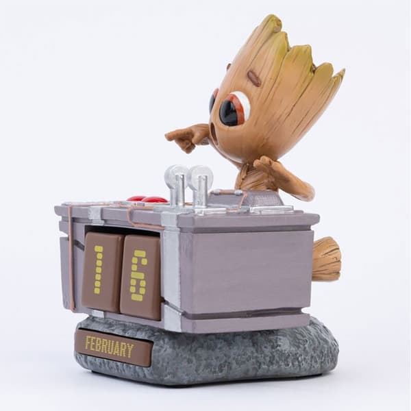Grupo Erik Marvel Guardians Of The Galaxy Groot Death Button 3d Perpetual Calendar