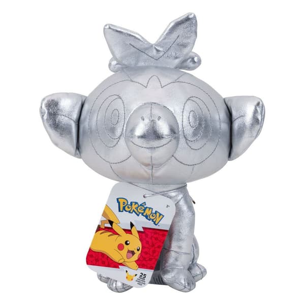 Boti Pokémon 25-års Jubilæum Udvalgt Plysfigur Sølvversion Pikachu 30 Cm Søvfarvet