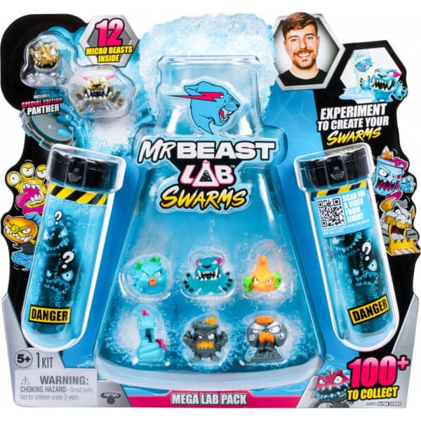 MrBeast Lab Swarms Mega Lab - 12 hahmoa, lajitelma