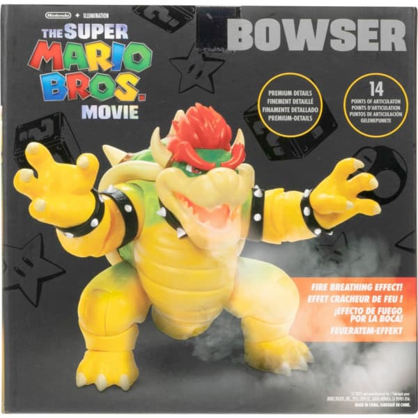 Super Mario brændende Bowser-figur, 18 cm