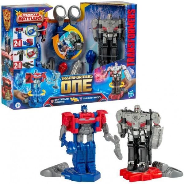 Transformers Stridrobot - Optimus Prime og Megatron, 2-pack