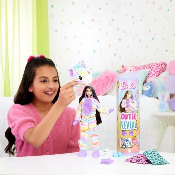 Barbie Cutie Reveal Color Dreams -docka, zebra