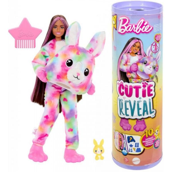 Barbie Cutie Reveal Color Dreams -dukke, kanin
