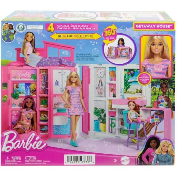Barbies hus og dukke -legetøjssæt