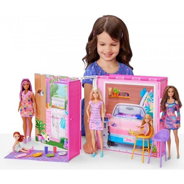 Barbies hus og dukke -legetøjssæt