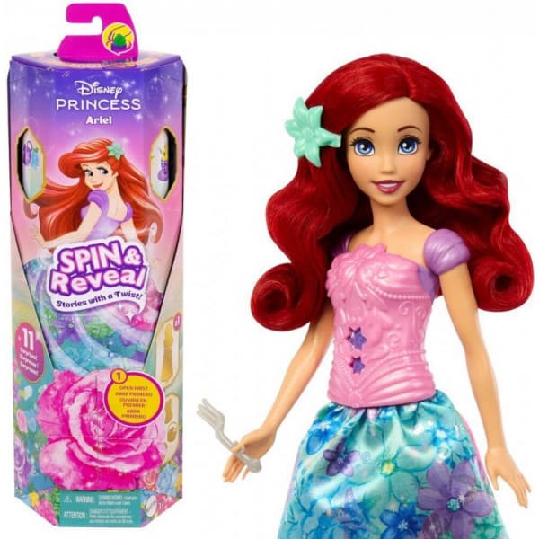 Disney Princess Fashion Reveal Ariel -docka