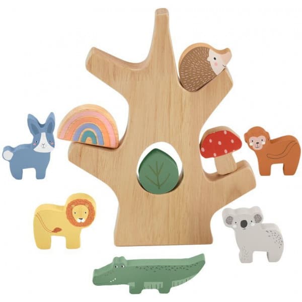 Fisher-Price Puu - puinen pinoamislelu