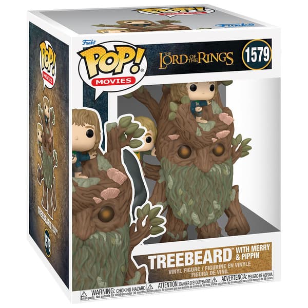 Funko Pop Super Lord Of The Rings Treebeard With Merr Figur