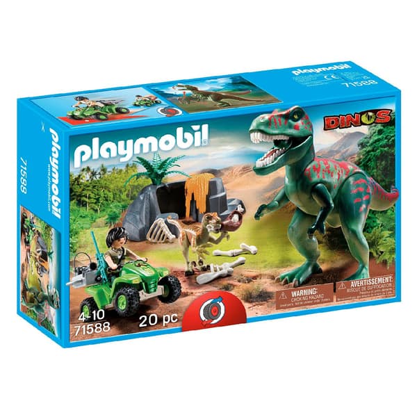 Playmobil Tyrannosaurus Rex Med Dinosaurieutforskare Flerfärgad