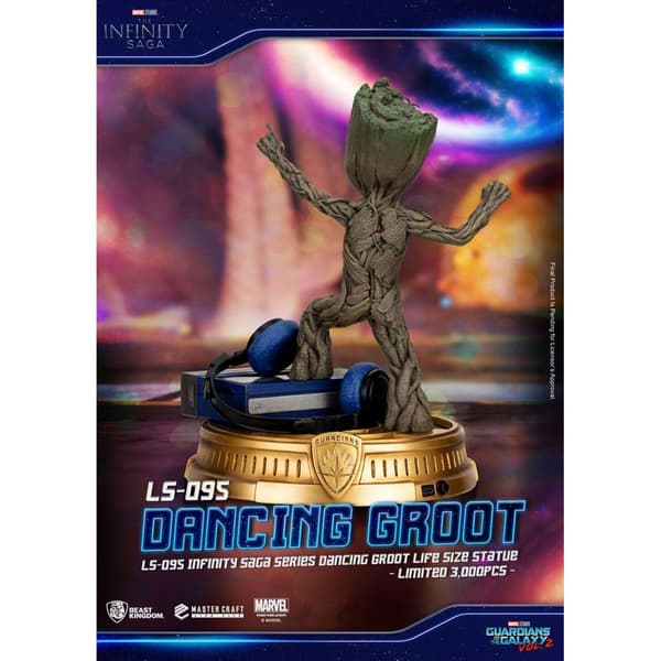 Beast Kingdom Toys Guardians Of The Galaxy 2 Life Size Dancing Groot Heo Eu Exclusive 32 Cm Staty