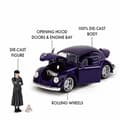 Miniatyrbild 3 av 5: Jada Volkswagen Beetle 1972 1:24 Metall Av Wednesday Addams-figur