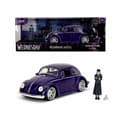 Miniatyrbild 5 av 5: Jada Volkswagen Beetle 1972 1:24 Metall Av Wednesday Addams-figur