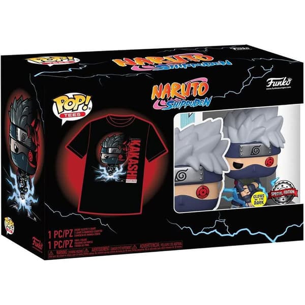 Funko Naruto Pop Og Kortærmet T-shirt Kakashi Flerfarvet S