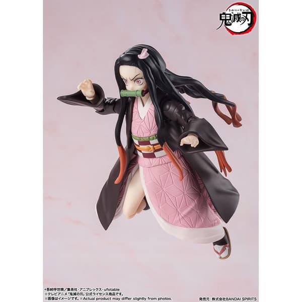 Bandai Tamashii Nations Demon Slayer: Kimetsu No Yaiba Sh Nezuko Kamado-figur 13 Cm