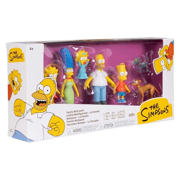 Jakks Pacific Multipack Simpsons-figuren 6 Cm 7 Enheder Flerfarvet