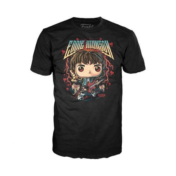 Funko Pop! & Tee Stranger Things Hunter Eddie Guitar L