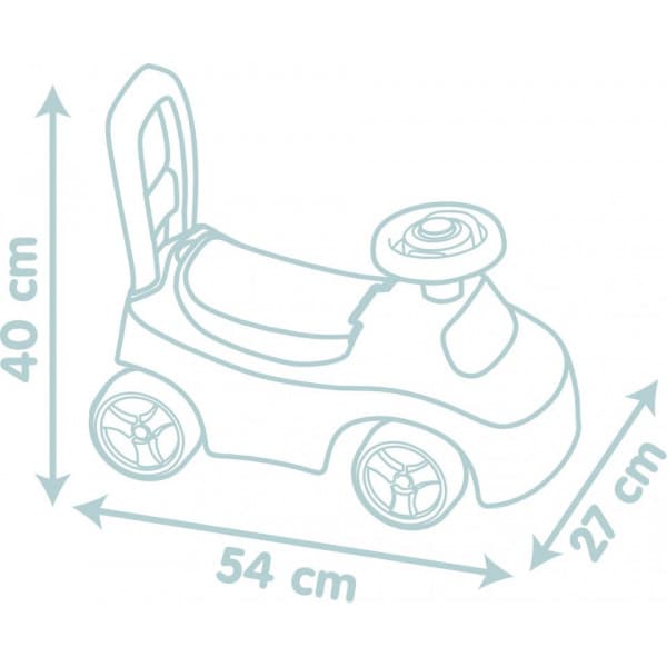 Smoby Auto 2in1 -potkuauto, kissa