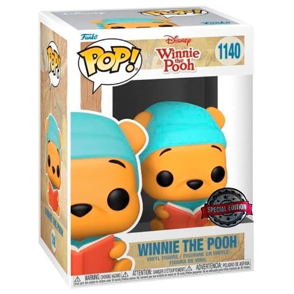 Funko Figur Pop Disney Winnie The Pooh Reading Book Exclusive Flerfärgad