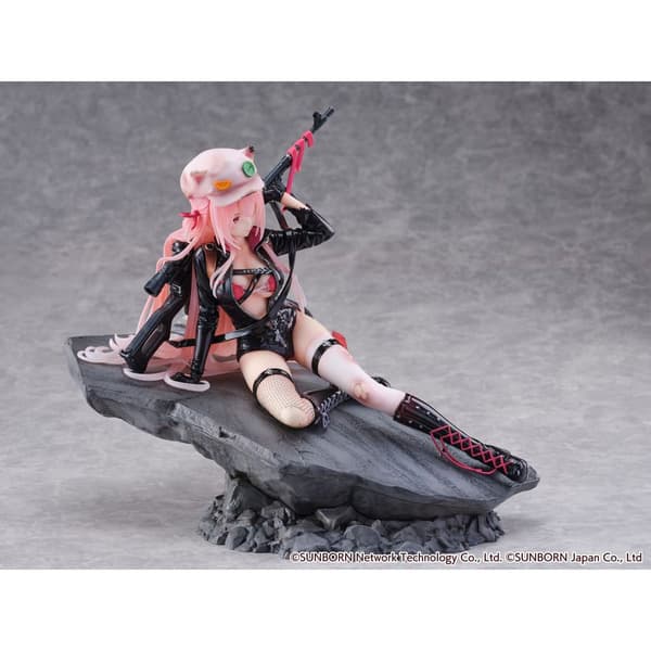 Estream Pvc Shibuya Scramble Figur 1/7 Ukm -2000 Gale Lightning -såret Udsigt. Girls Frontline Statue 20 Cm