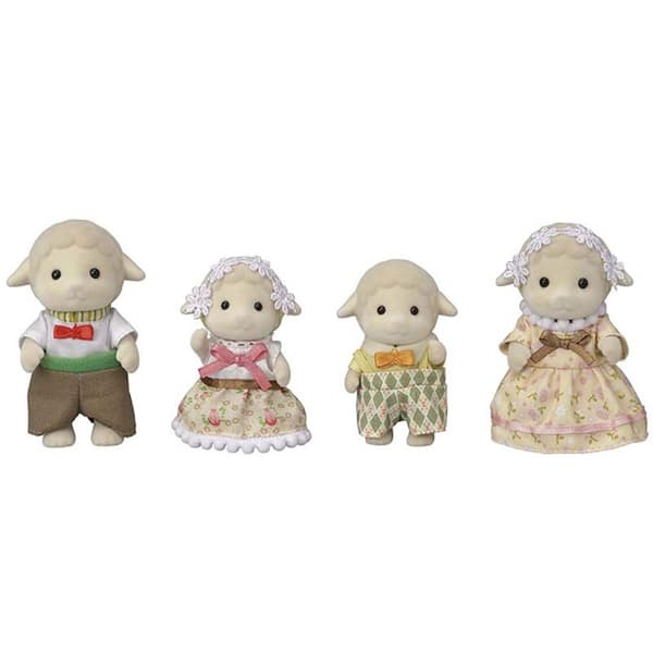 Epoch Sylvanian Families -lampaiden Perhehahmot Beige