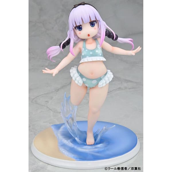 Kaitendoh Mishiranu Joshikousei Ni Kankinsareta Mangaka No Hanashi Pvc 1/6 Kanna Kamui Swimsuit On The Beach Ver 20 Cm Statue