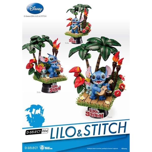 Beast Kingdom Toys Disney D Stage Pvc Stitch 14 Cm Dioraama