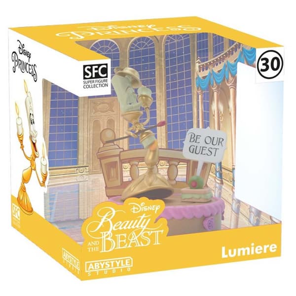 Abysse Skønheden Og Udyret Disney Studio Lumière-figur Gylden