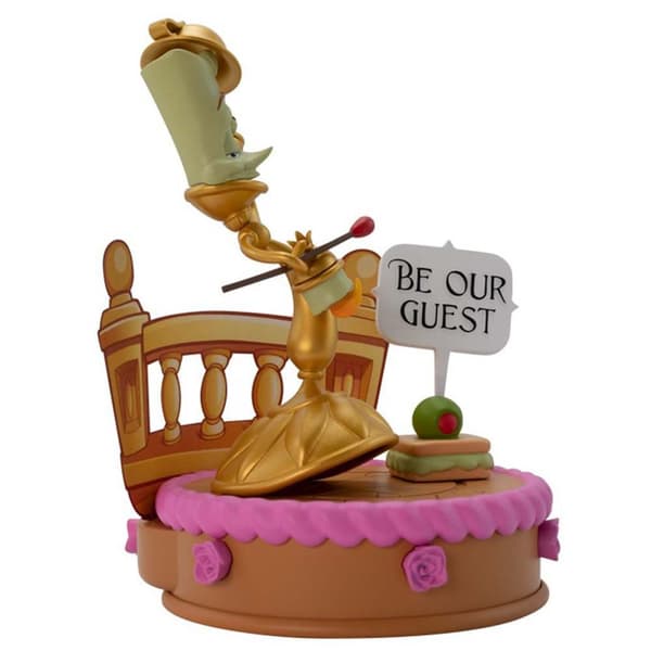 Abysse Skønheden Og Udyret Disney Studio Lumière-figur Gylden
