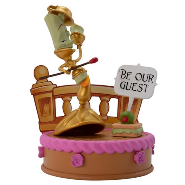 Abysse Skønheden Og Udyret Disney Studio Lumière-figur Gylden
