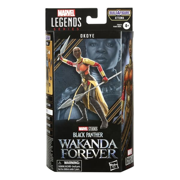 Marvel Black Panther Wakanda Forever Okoye Legends Series-figur Flerfarvet