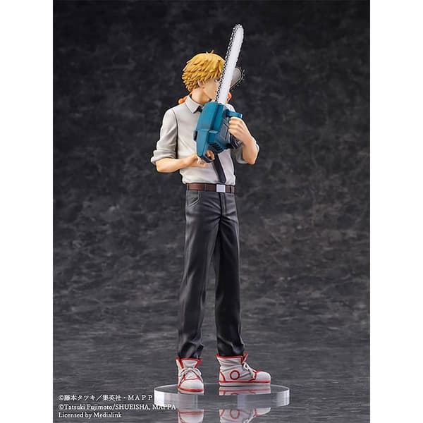 Sega Chainsaw Man S Fire Pvc 1/7 Denji & Pochita 24 Cm Statue