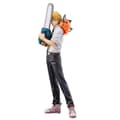 Miniatyrbillede 1 af 5: Sega Chainsaw Man S Fire Pvc 1/7 Denji & Pochita 24 Cm Statue