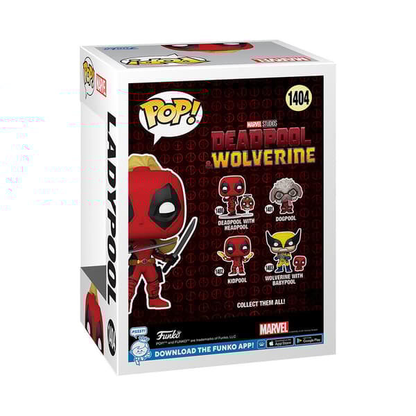 Funko Deadpool 3 Pop! Marvel Vinyl Ladypool 9 Cm Figur Röd