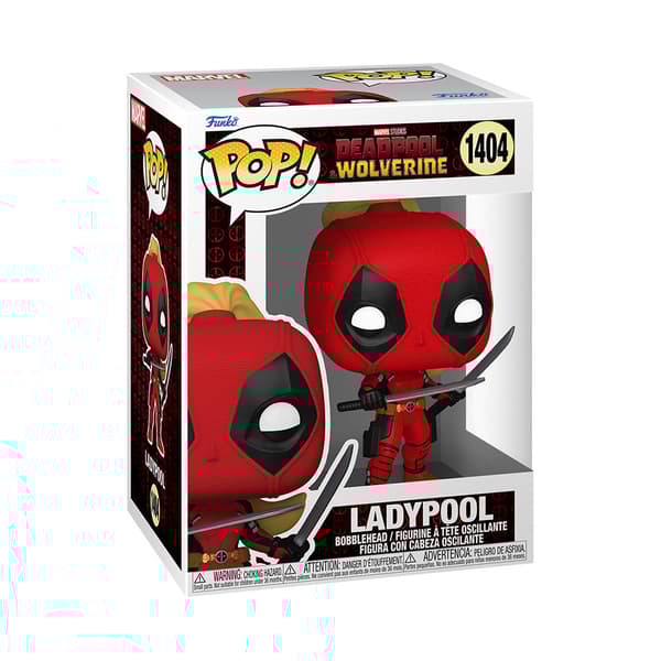 Funko Deadpool 3 Pop! Marvel Vinyl Ladypool 9 Cm Figur Röd