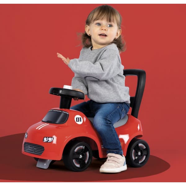 Smoby Bil 2i1 -sparkcykel, rød