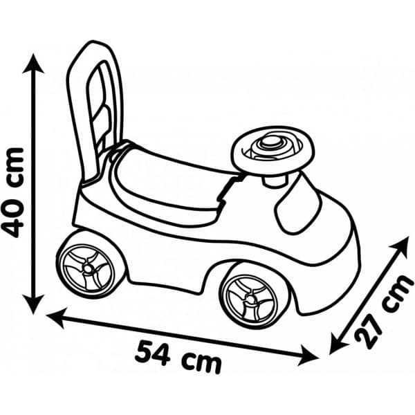 Smoby Bil 2i1 -sparkcykel, rød