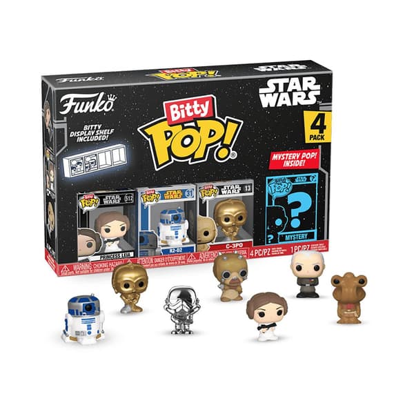Funko Stjärnornas Krig Bitty Pop! Multipack En Ny Hopp Figur Svart