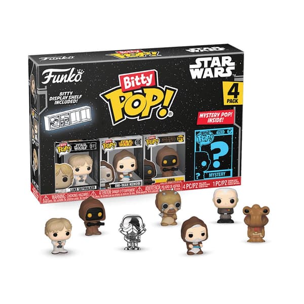 Funko Stjärnornas Krig Bitty Pop! Multipack En Ny Hopp Figur Svart