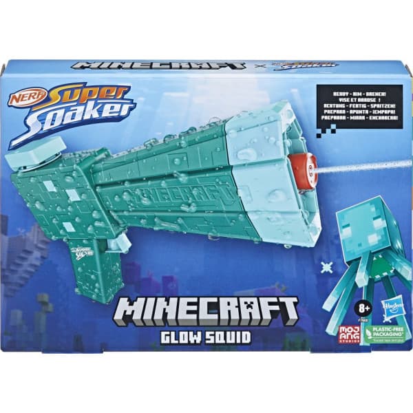 Nerf Minecraft Glow Squid vandpistol