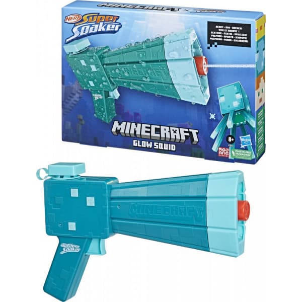 Nerf Minecraft Glow Squid vandpistol