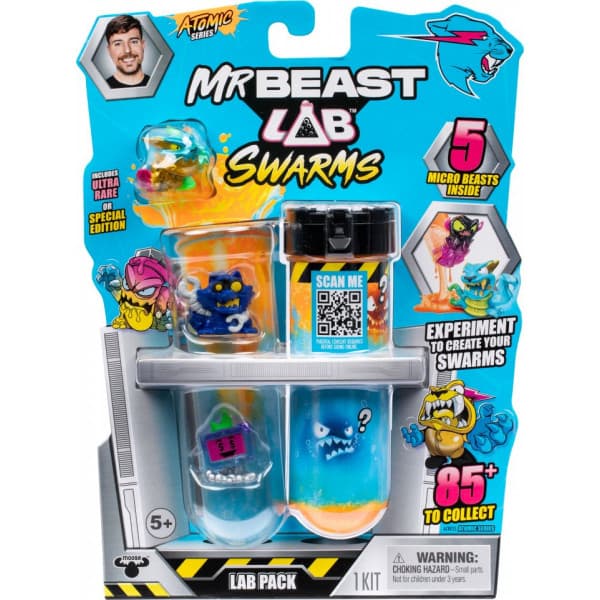 MrBeast Lab Swarms Atomic S2 - 5 figurer, assorterad