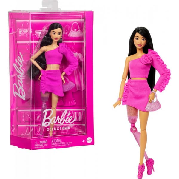 Barbie Deluxe Style docka, svart hår