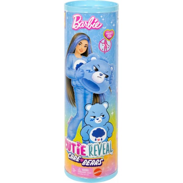 Barbie Cutie Reveal Care Bears docka, blå